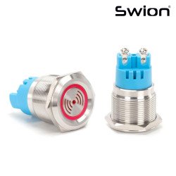D92 | 19MM METAL KIRMIZI LED'li BUZZER 24VOLT D92 | 19MM METAL KIRMIZI LED'li BUZZER 24VOLT