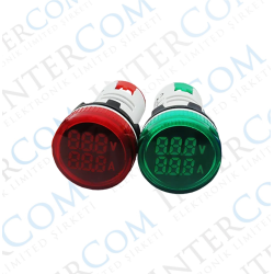 AD22-22VA 22mm Dijital Volt-Ampermetre AD22-22VA 22mm Dijital Volt-Ampermetre