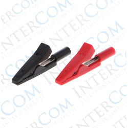 IC-243D 2MM Banan Jak Girişli Krokodil Siyah-Kırmızı 