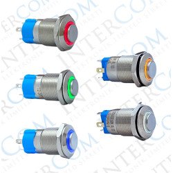 12MM KALICILI LEDLİ METAL BUTON - 1NO - IP67 12MM KALICILI LEDLİ METAL BUTON - 1NO - IP67