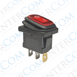 IC-118W  Mini Işıklı Körüklü Anahtar 3P