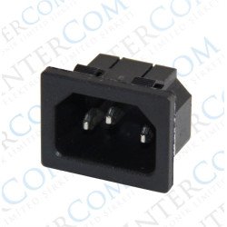 IC-212B C14 Power Soket Erkek Kulaksız AS-04 IC-212B C14 Power Soket Erkek Kulaksız AS-04