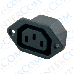 IC-212A-S C13 Power Soket Dişi Kulaklı - UL Sertifikalı IC-212A-S C13 Power Soket Dişi Kulaklı - UL Sertifikalı