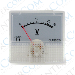 IC-230A 0-30V DC Analog Gösterge 45x48mm IC-230A 0-30V DC Analog Gösterge 45x48mm