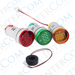 AD22-22A 22mm Dijital Ampermetre AD22-22A 22mm Dijital Ampermetre
